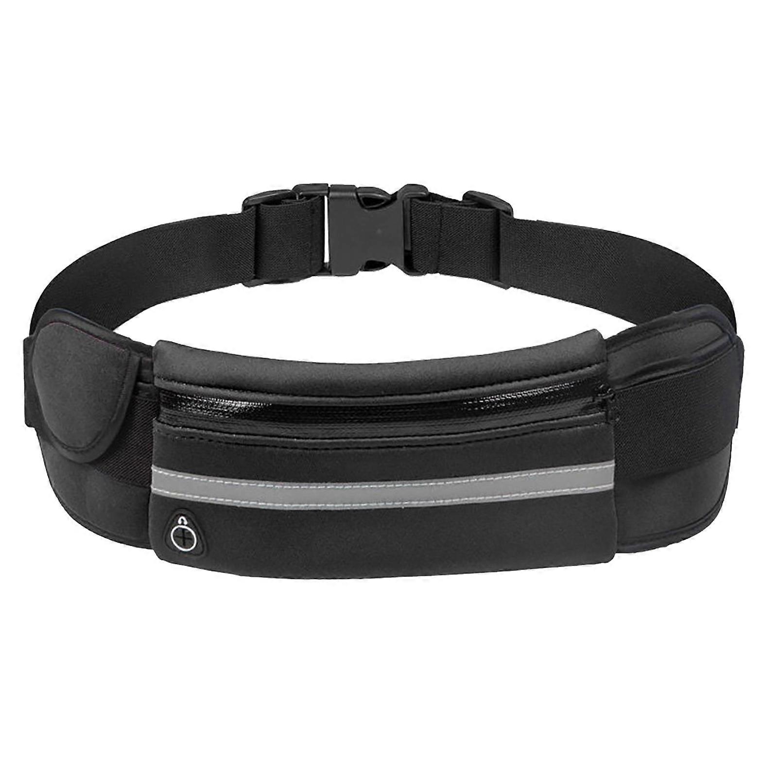 Adaptable Running Gear, Adjustable Running Belt with Reflective Safety Stripe for Enhanced Visibility, Neoprene Waist Pouch, Ideal for Nighttime