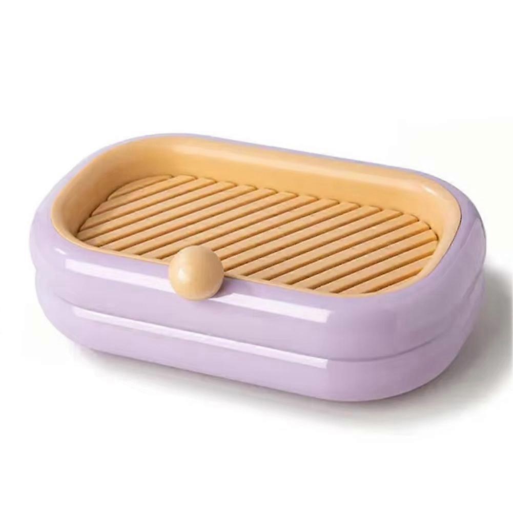Self-Adhesive Soap Holder, Wall-Mounted Drainage Soap Box B