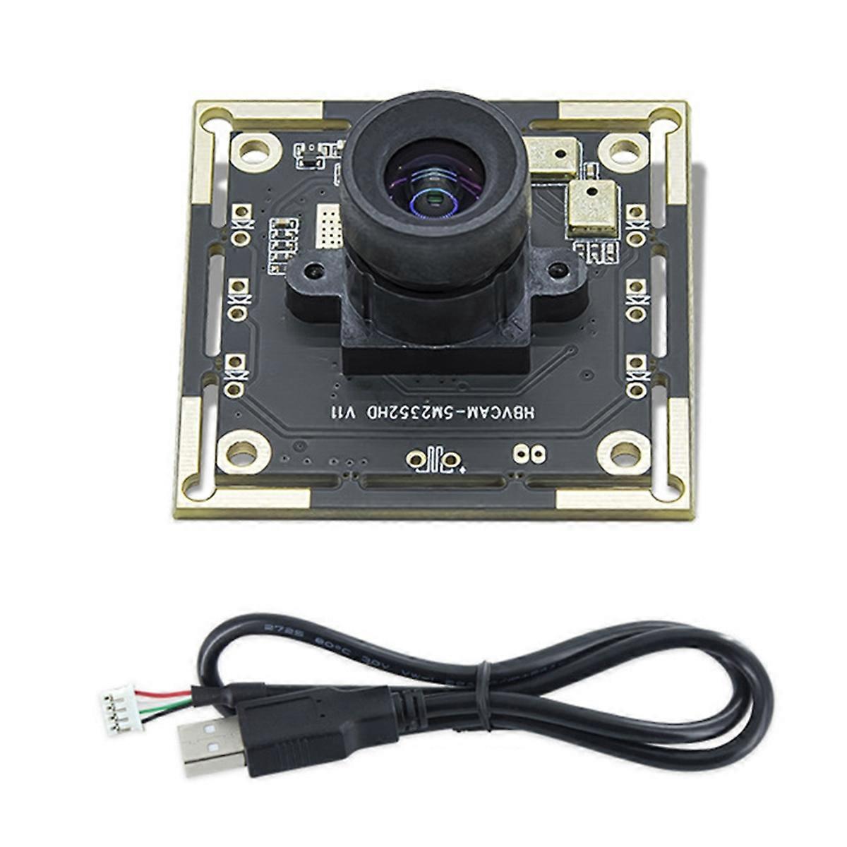 5MP 2K Camera Module Built-in Microphone 100° USB Free Driver