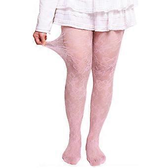 Elegant Floral Pattern Fishnet Tights Women's Elegant Lace Pantyhose Leggings for Parties Dates and Festives Gatherings  Purple