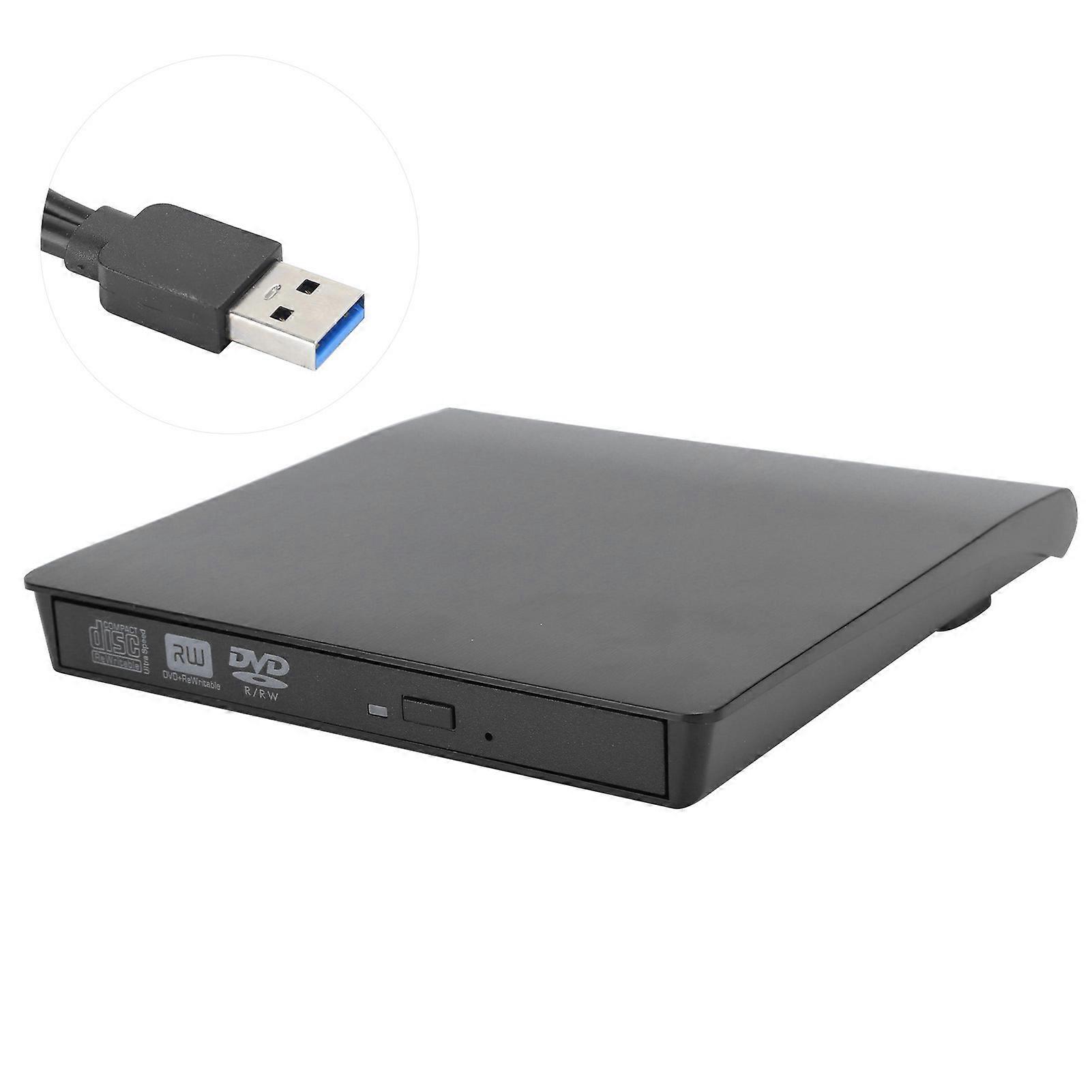 TYPEC External Optical Drive Mobile DualPort USB3.0 High Speed for Laptop Computer(DVD Burning )