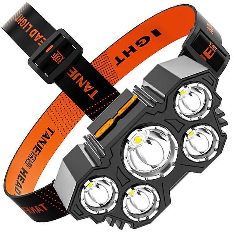 Mini Portable USB Rechargeable LED Headlamp for Emergency and Camping, Headlamp for Fishing and Hiking