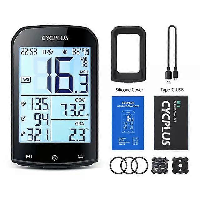 M1 GPS Bike Computer Wireless Odometer MTB Road Bicycle Cyclocomputer Speedometer Cycling ANT+ Cadence Heart Rate Sensor