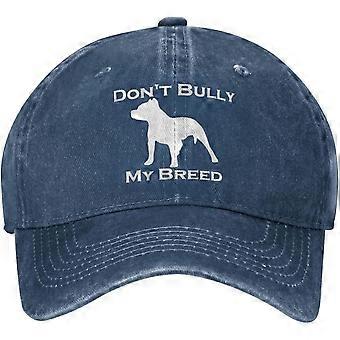 Mobbe ikke min race Pitbulls Unisex Cowboy Hat Baseball Caps Justerbar Sport Golf Denim Casquette Cap Style 705