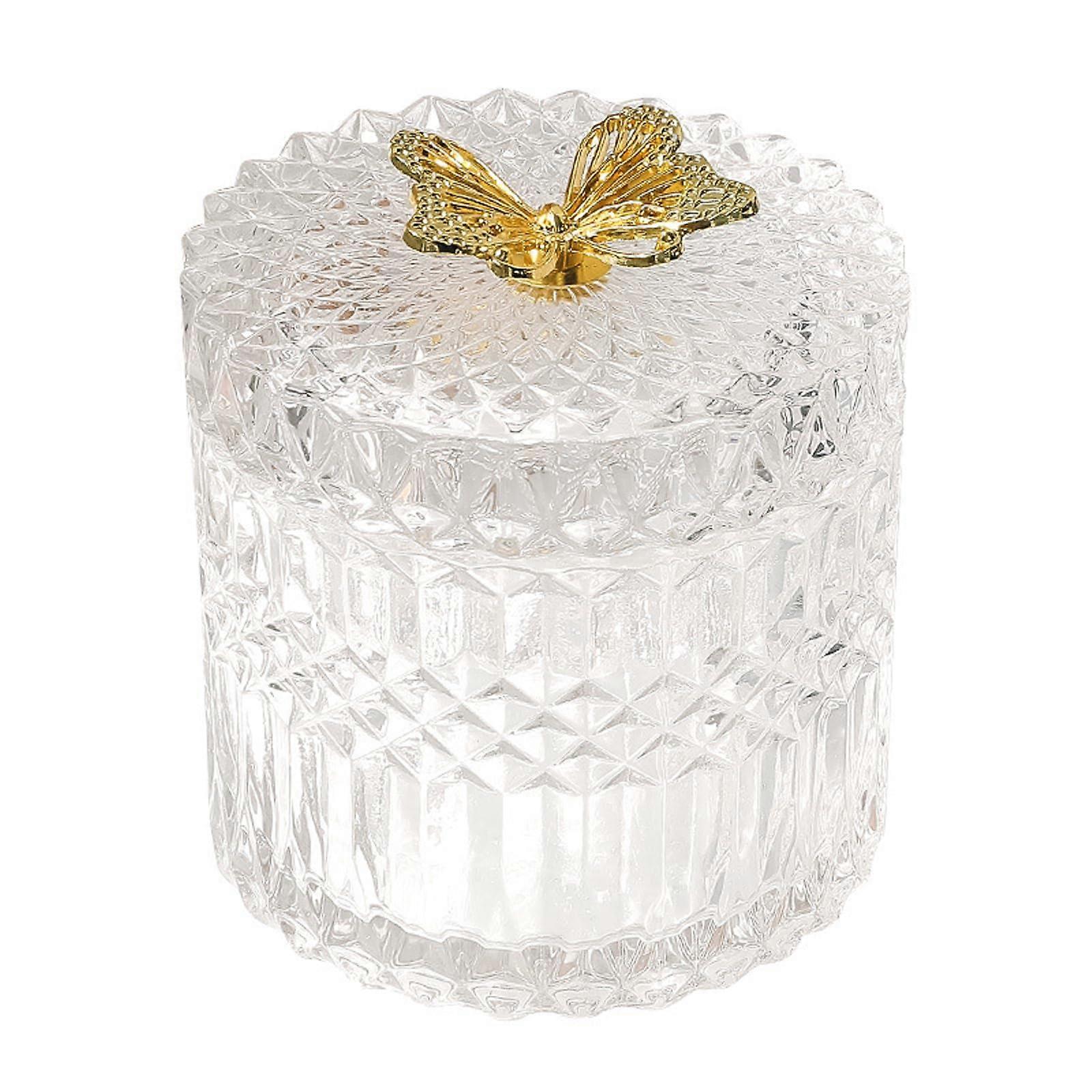 Cute Glass Jewelry Jar for Storage Big Size