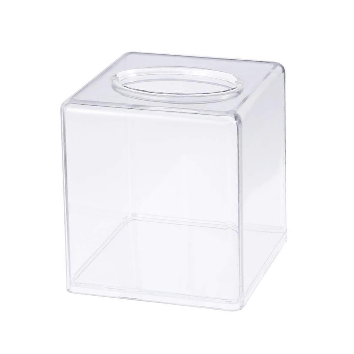Bathroom Kitchen Transparent Rectangular Tissue Box
