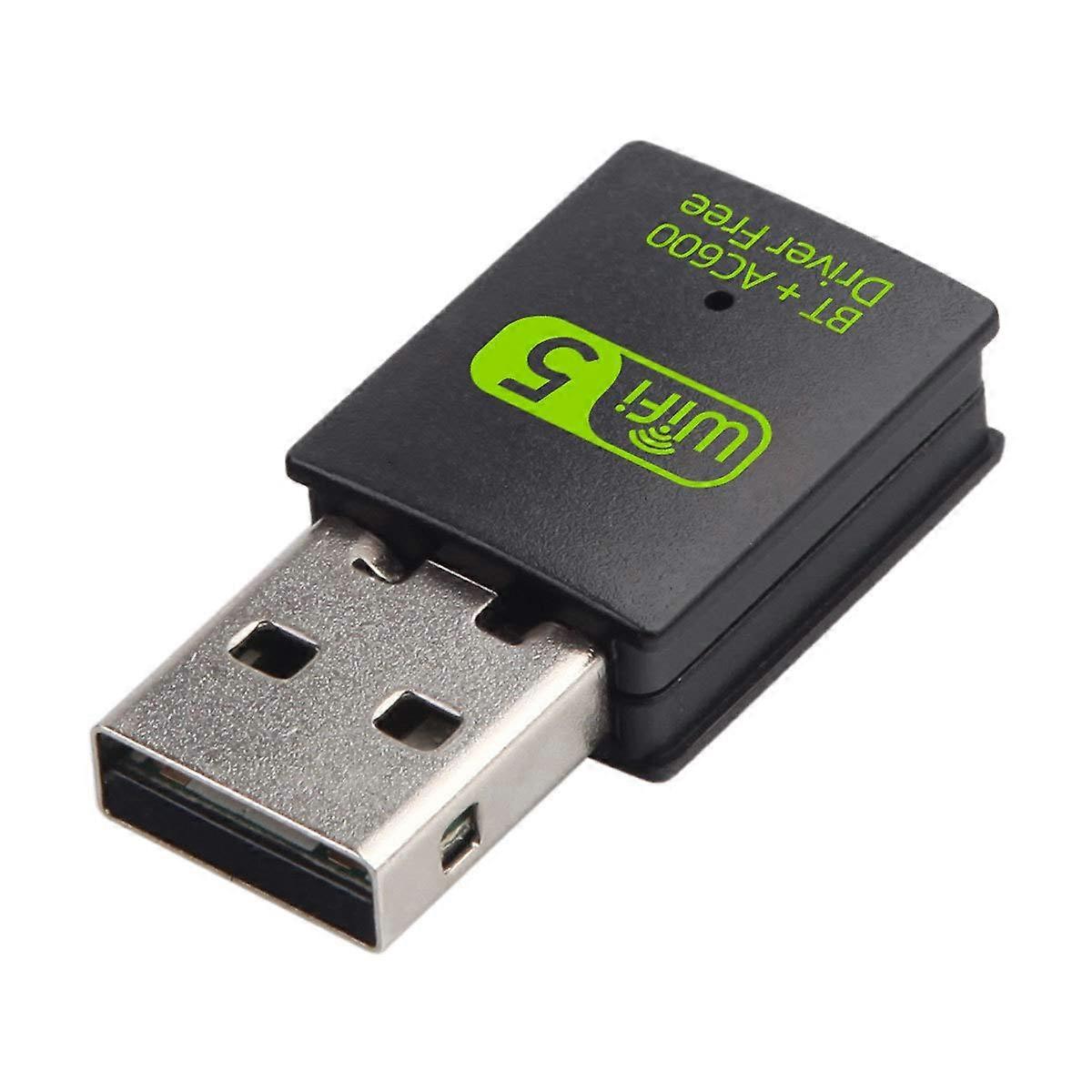 600M Dual-Frequency Driver-Free USB Network Card, Bluetooth WiFi Two-in-one Wireless Network Card, Desktop Computer