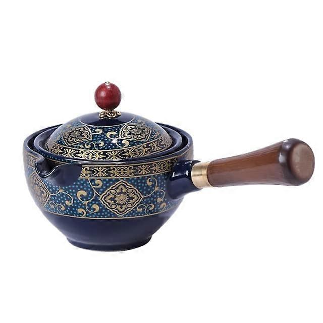 Ceramic Semi-Automatic Teapot for Kung Fu Tea Set Gongfu Teaware 1.3 Size