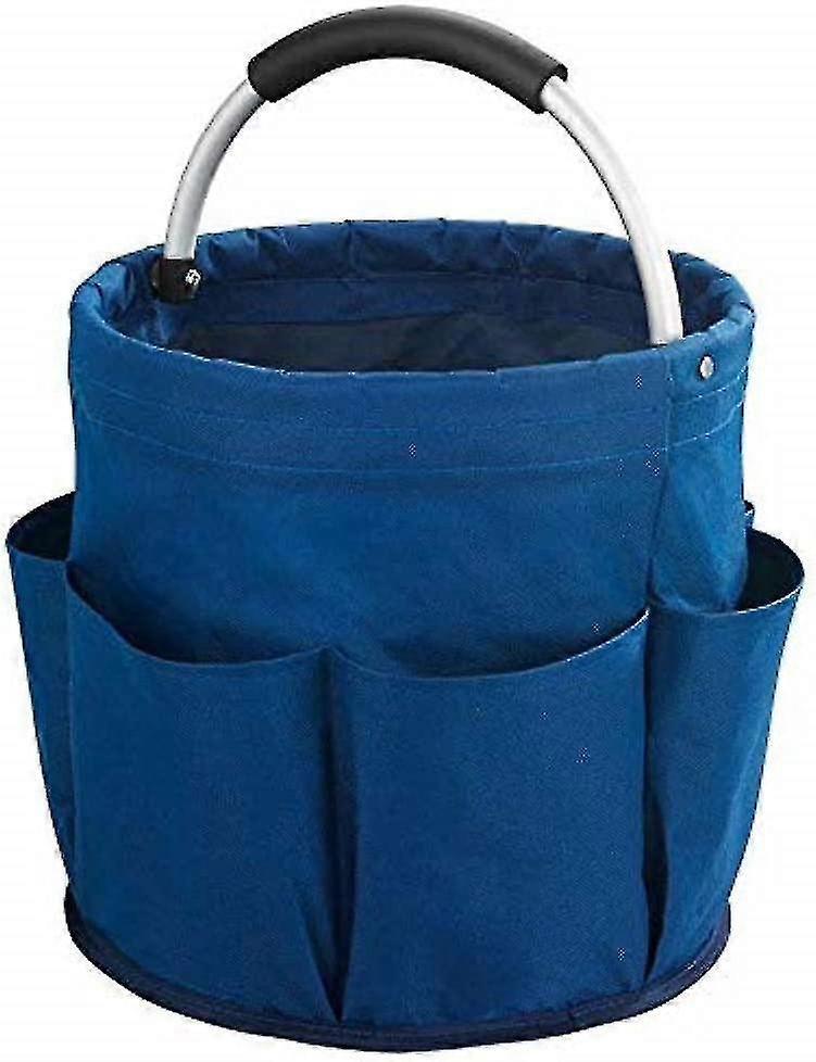 Cleaning Basket, Polyester, 28 X 26.5 X 28 Cm, Blue