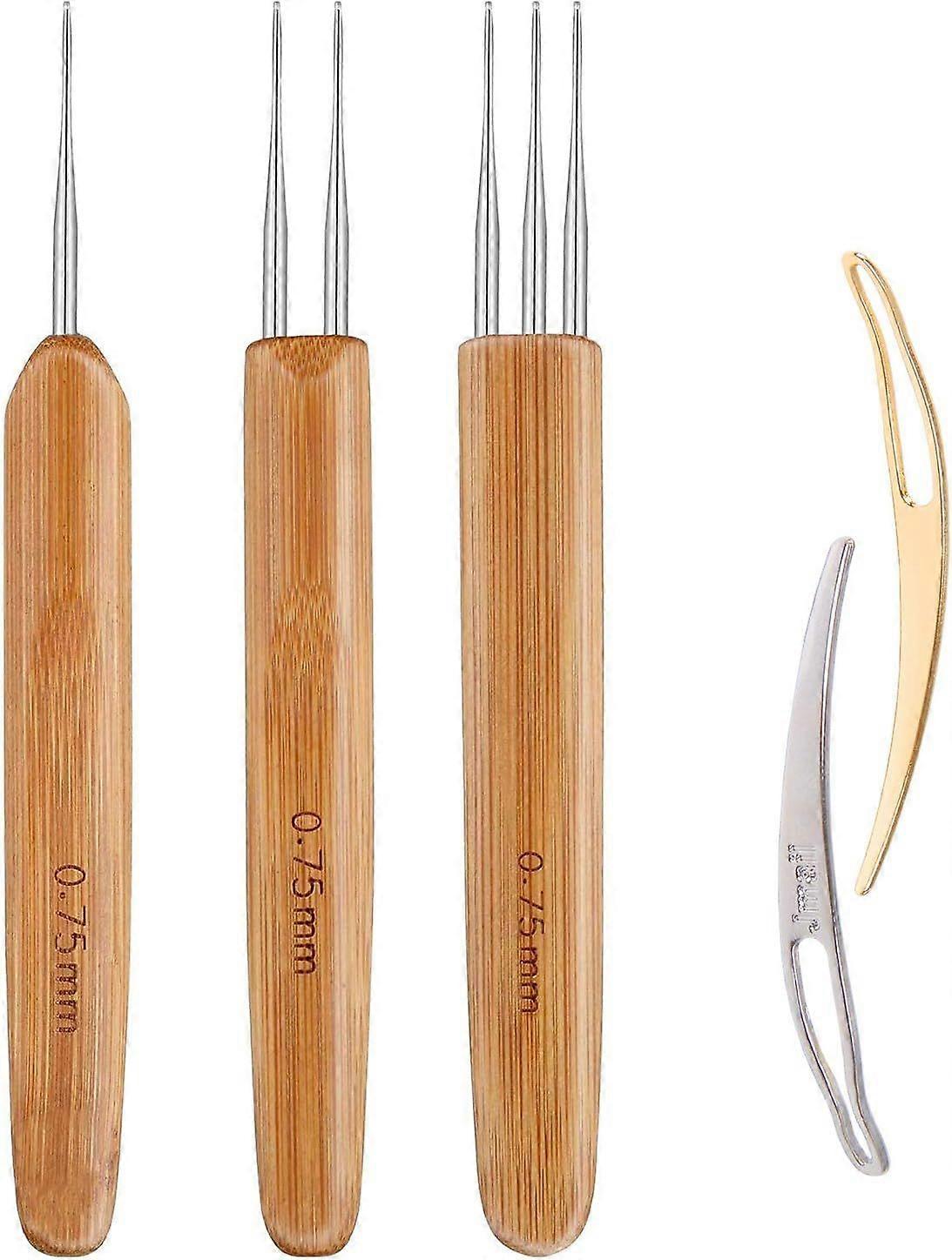 Dreadlock Crochet Hook Tool,Braid Hair Dreadlocks Needle Weaving Crochet for Braid Craft (0.75mm)