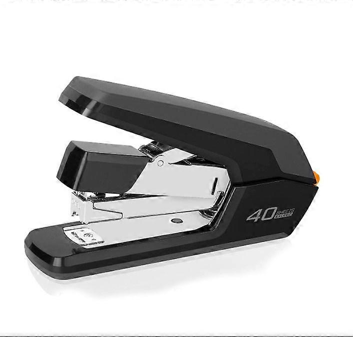 Black labor-saving stapler thickened can be nailed 40 pages stapler office student