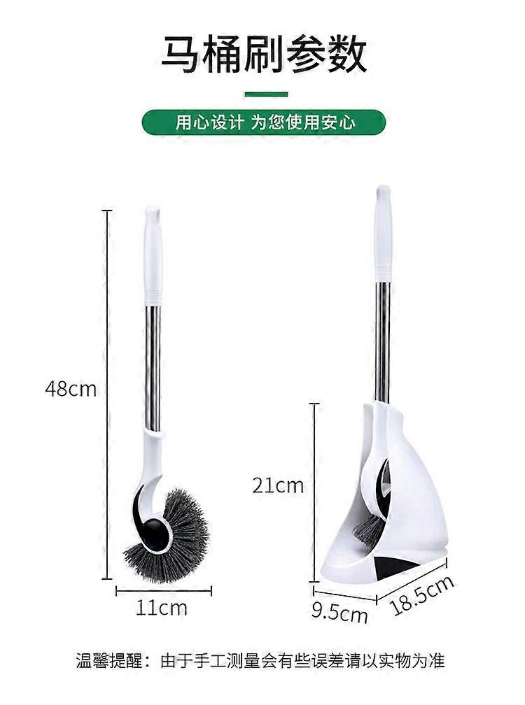 Toilet Brush Set Plastic Washroom Brush Cleaning No Dead Angle Brush