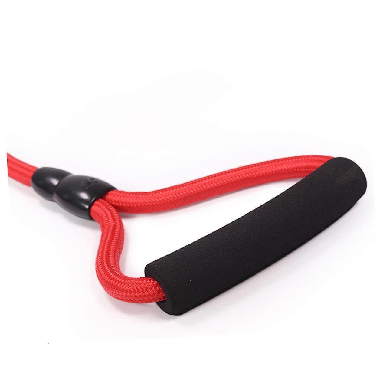 Dog Training Leash for Medium to Large Dogs, Ergonomic Padded Handle, Heavy Duty, Durable for Hiking and Camping, Red