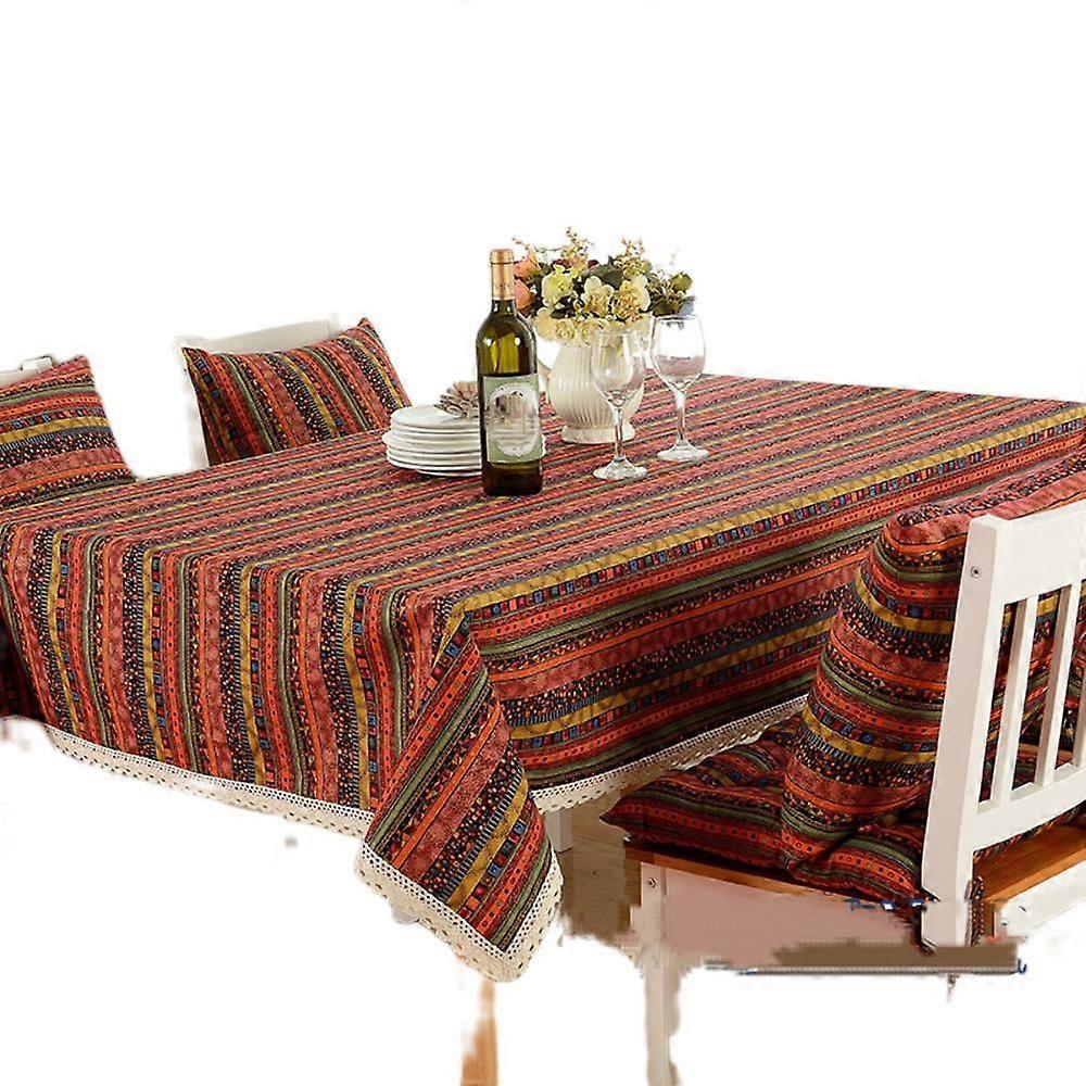 Tablecloth,Printed Rectangular  Indoor Outdoor Spillproof Fabric Tablecloth for Spring Summerv Farmhouse Tabletop  Parties, Wedding Use Thanksgiving/C