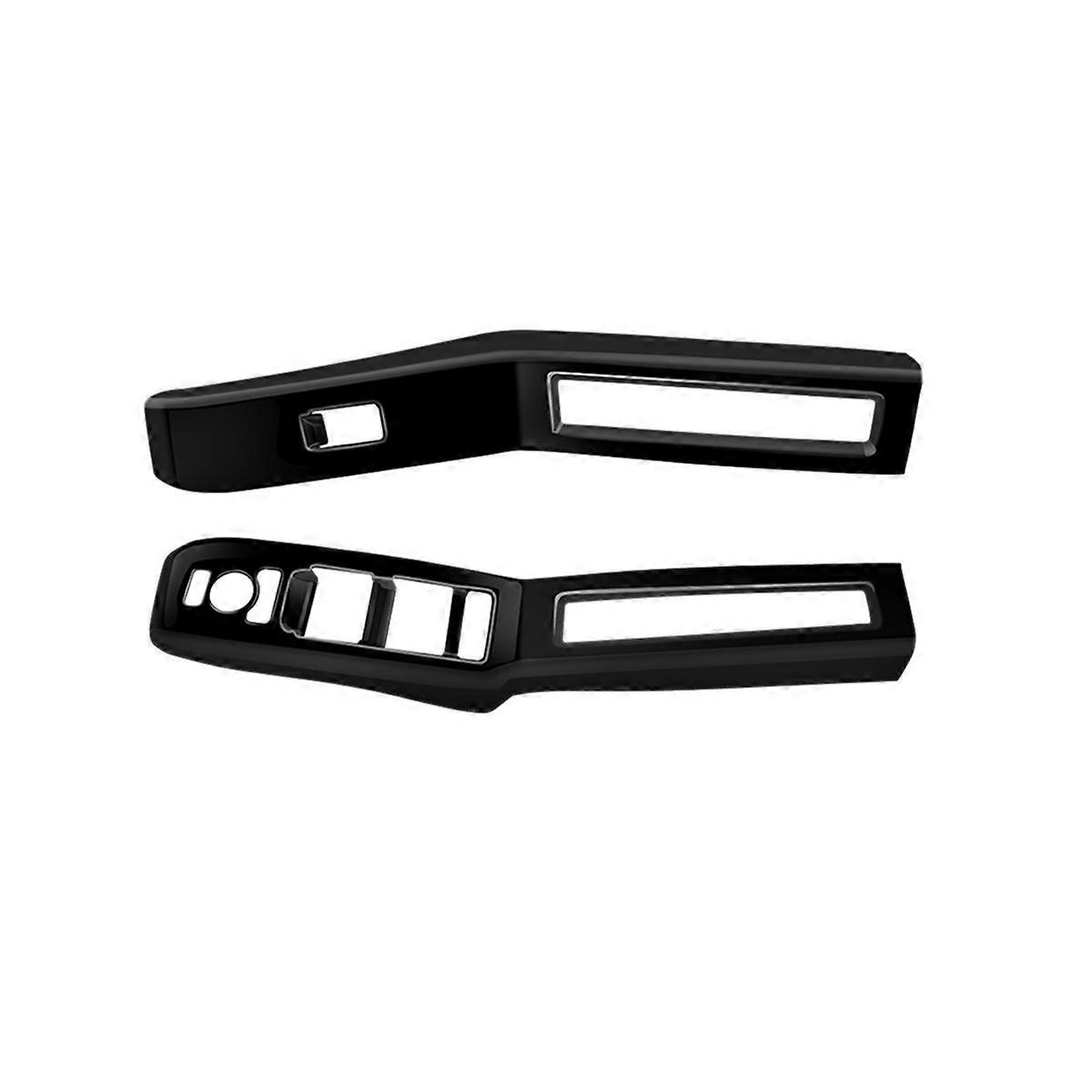 Car Window Switch Panel Frame for RHD Glossy Black