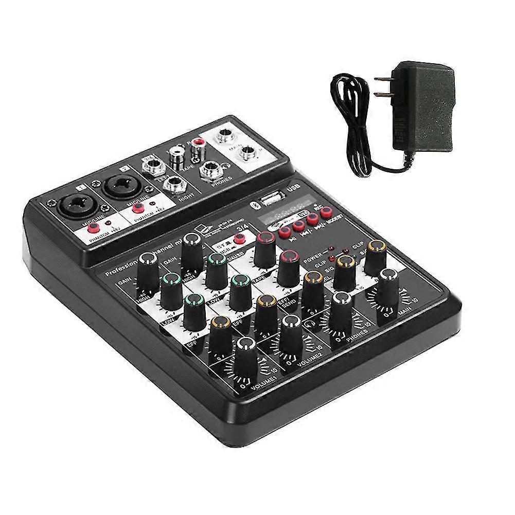 Portable Sound O Mixer 4 Chl Streaming Computer Ph Funct Compatible