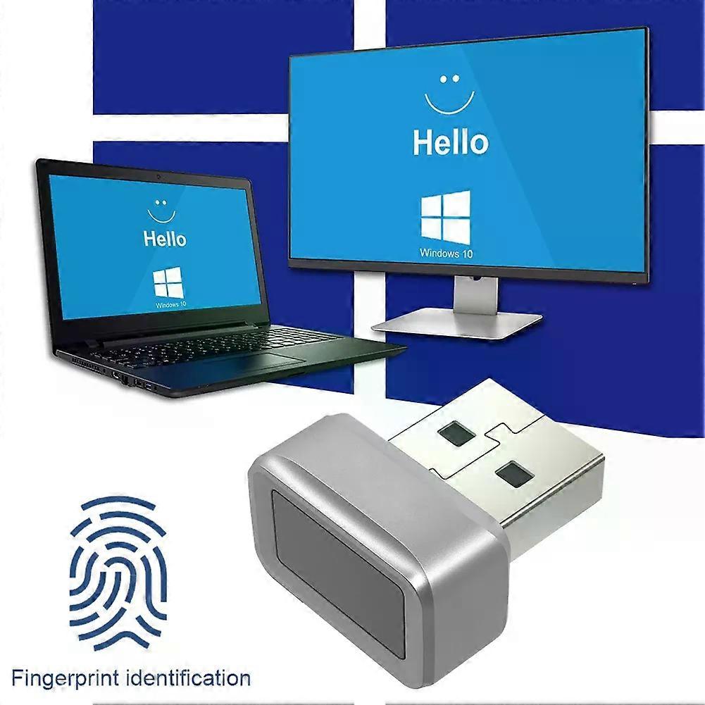 con USB Fingerprint Key Reader Anti-Spoofing Biometric Fingerprint Scanner Windows Hello Biometric Mini Security Key Dongle for PC