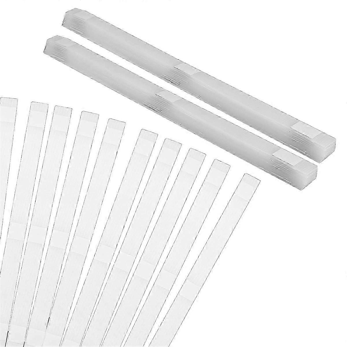 50 Pcs Glue Strips with Mesh Backing, Thermal Glue Strips for Book-Binding Hot Melt Adhesive Book Repair Tape