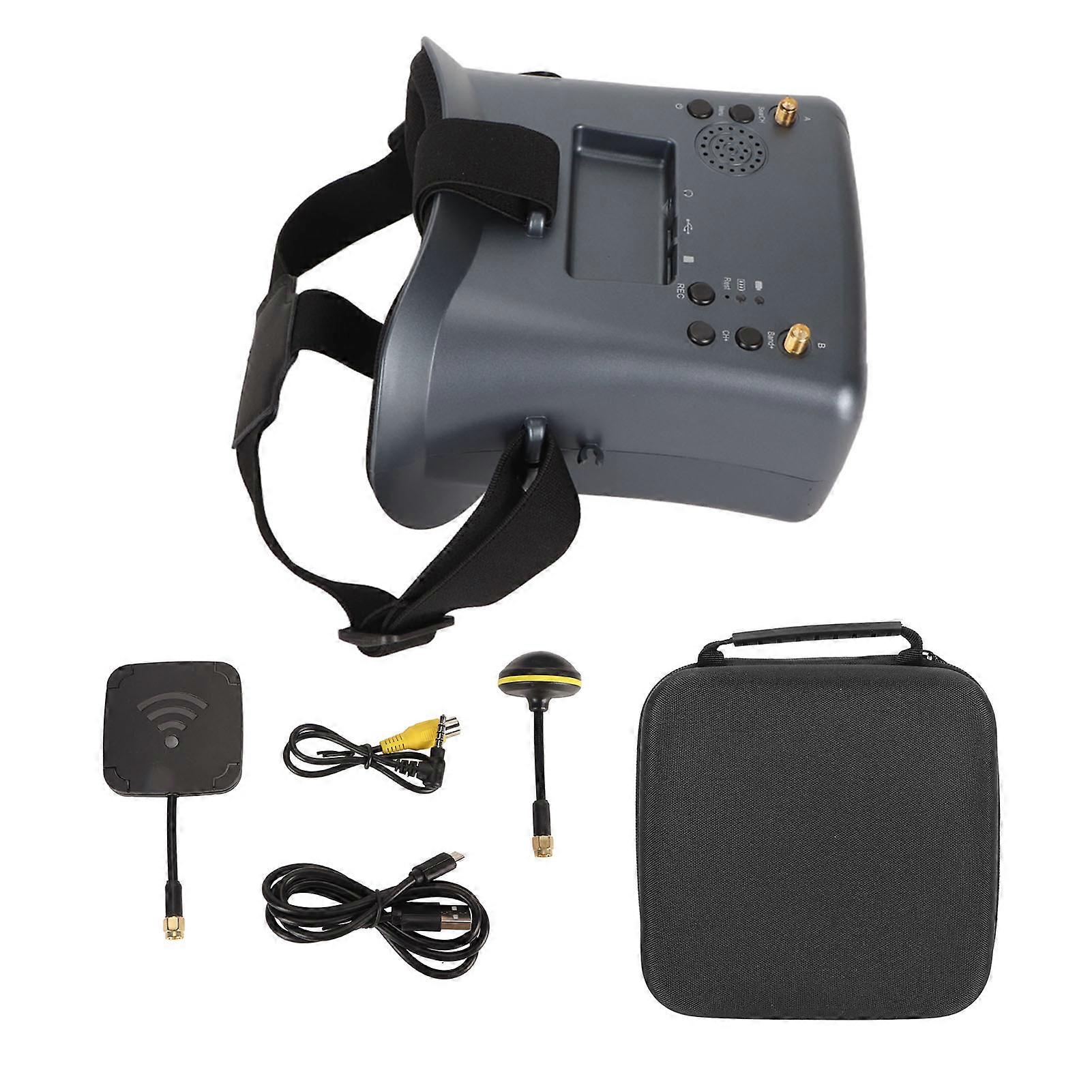 משקפי וידאו FPV 5.8G RC משקפי מטוסים עם DVR 4.3 אינץ ' מסך 800x480 3.7V 2000mAh סוללה