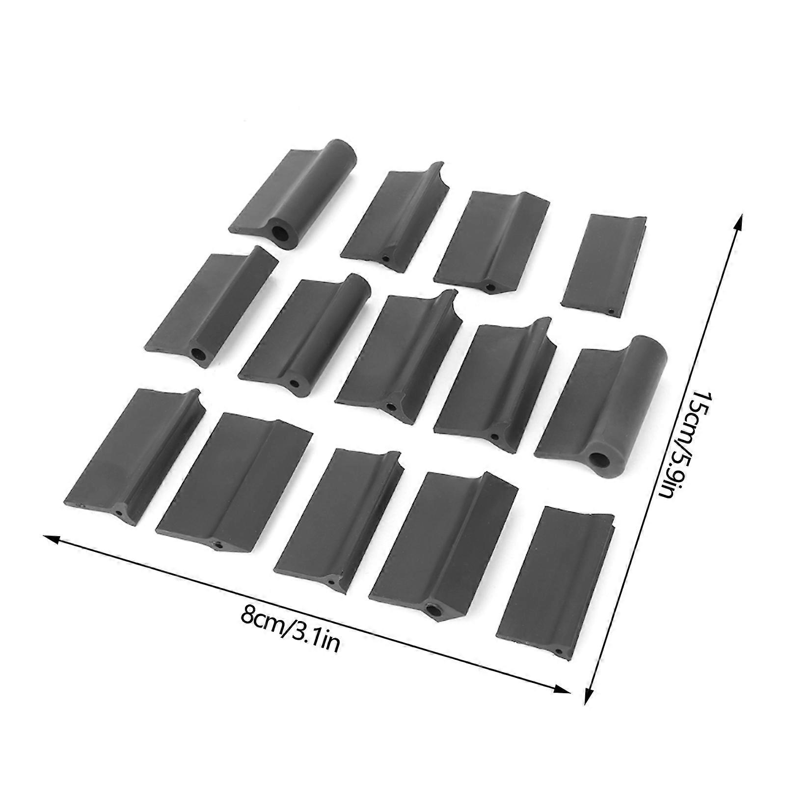 14Pcs Rubber Sanding Blocks Set, Flexible Sandpaper Mat, Contour Polishing Pad, Woodworking Tools