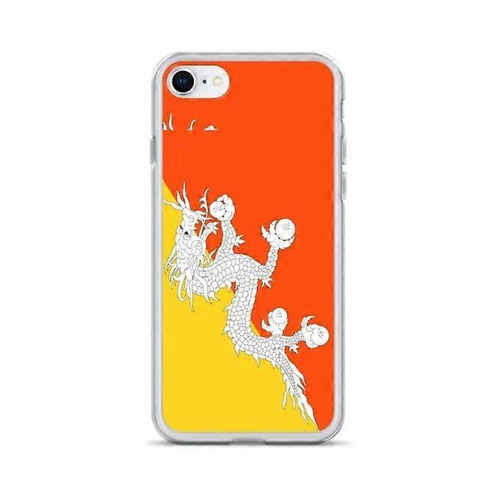 Case - iPhone - Bhutan Flag - Flexible - Silicone - Full Protection