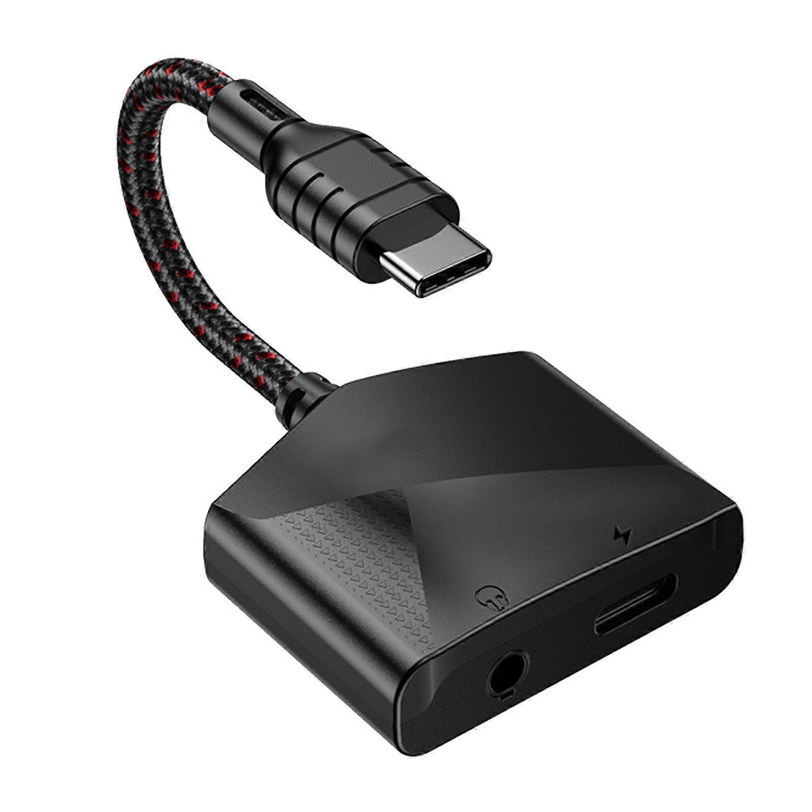 USB C To 3.5mm Headphone Jacks Adapter with Fast Charging Dounle Function USB Type C To sound Conversion for Phones