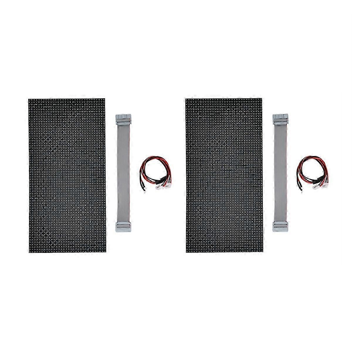 2Pcs P5 Indoor LED Screen Panel 64X32 Pixels LED Display Module
