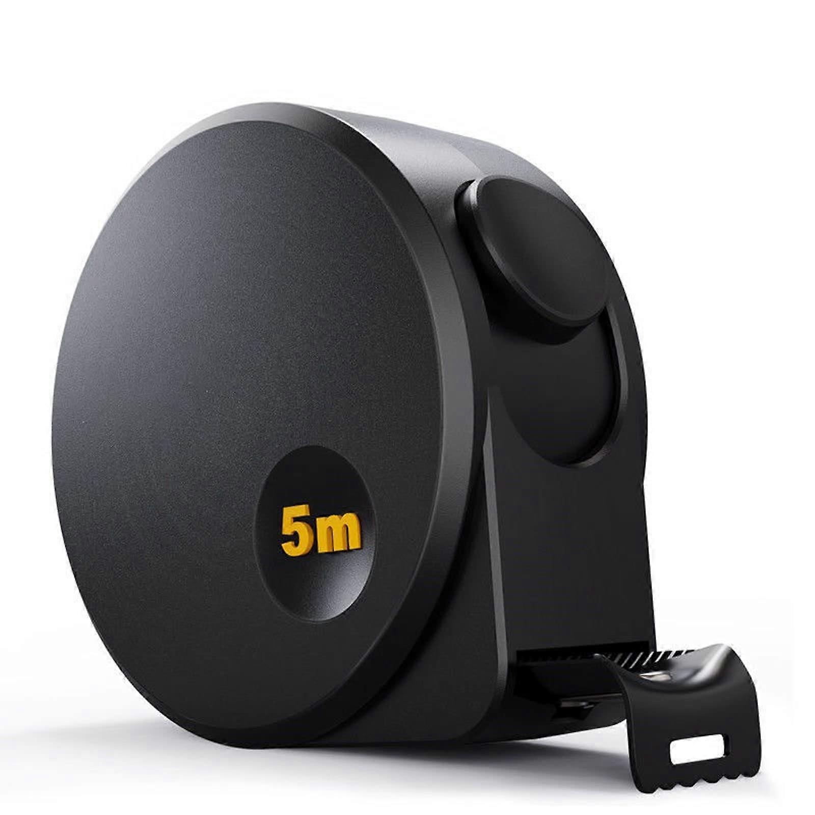 Tape Measures, Manual High-Precision Steel Tape Measure for Woodworking and Plumbing, Thickened Self-Locking, Black