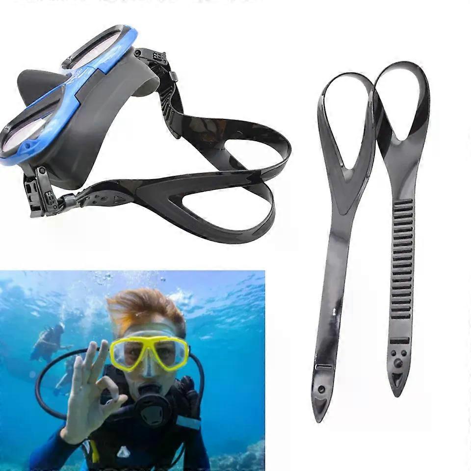 Silicone Dive Mask Strap Scuba Mask Strap Universal Replacement Mask Strap Adjustable Swimming Goggles Strap for Snorkeling