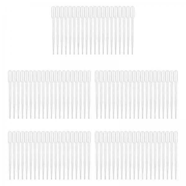 2x100Pcs Disposable Eye Dropper Transfer Graduated Pipettes Lab Experiment