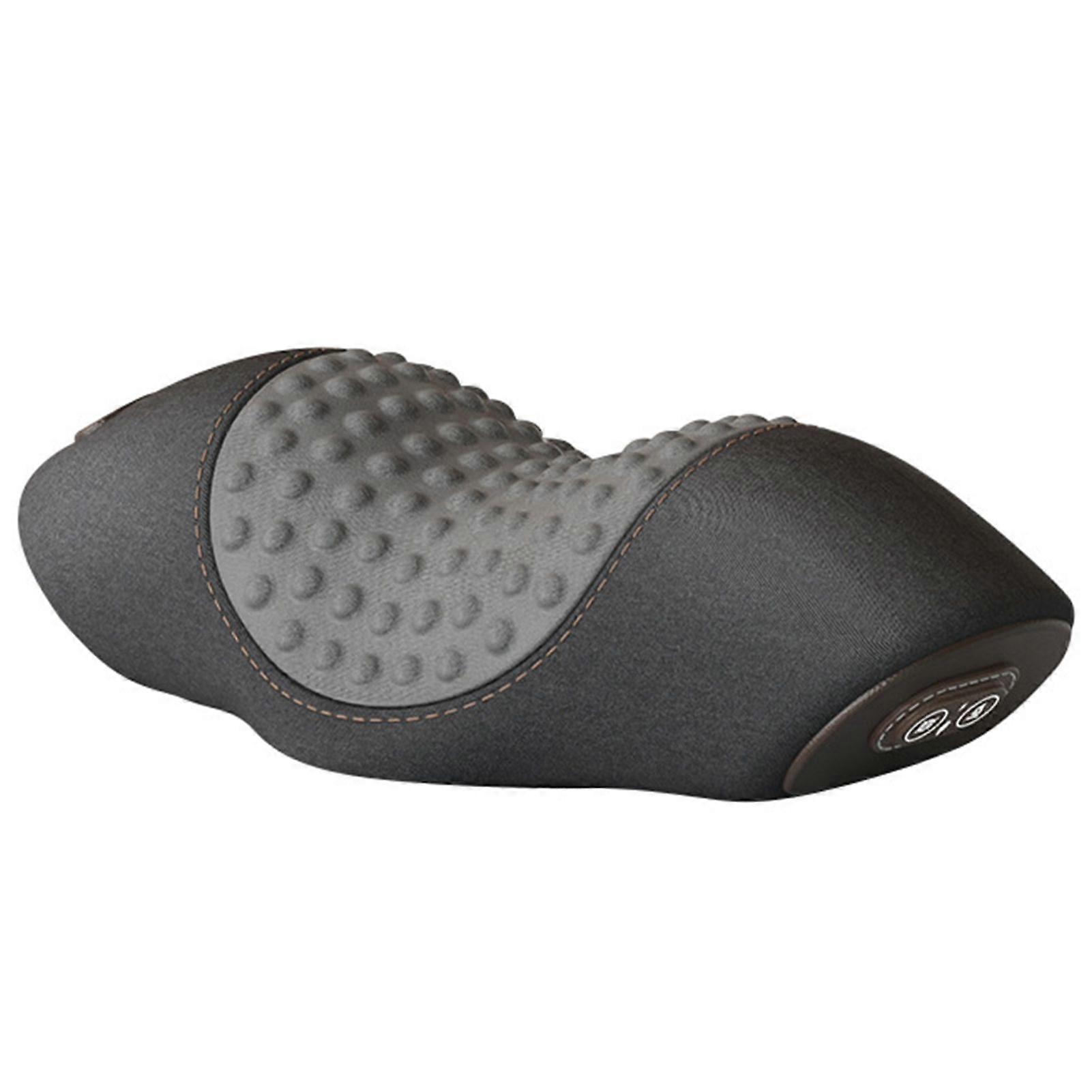 3 in 1 Neck Massager with Vibration Massage Heat Compress & Tractions,Ergonomic Design Support Pillow for Home/Office