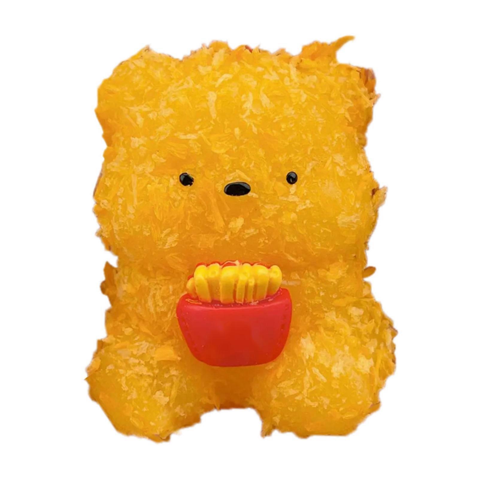 Novelty Prank Frying Venting Toy Rebounding Maltose Squeeze Bear Shape Squeeze Toy Photo Props