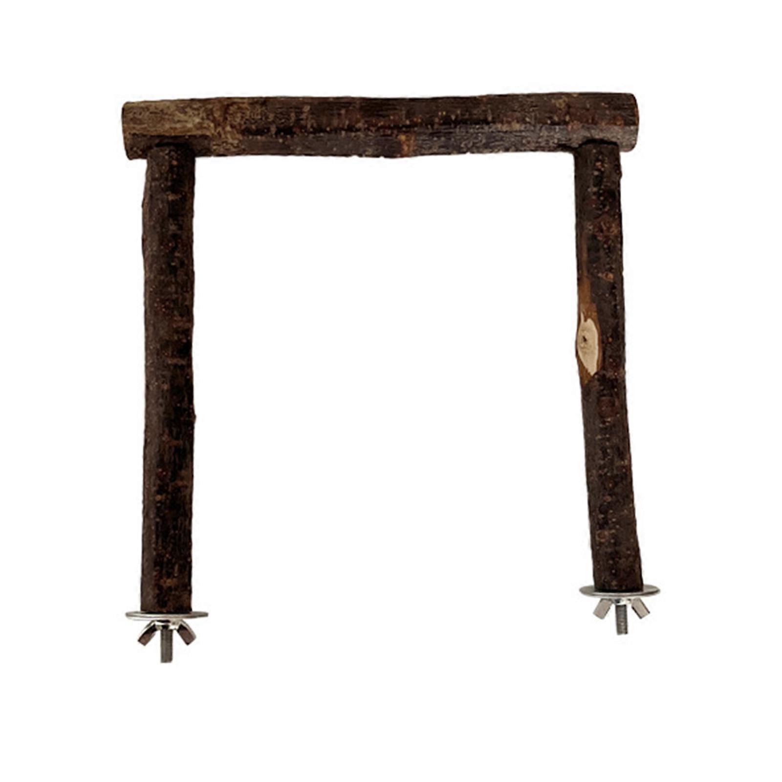 Adjustable Wooden Bird Stand Versatile for Bird Comfort and Entertainment Easy to Clean Suitable for Bird Breeders