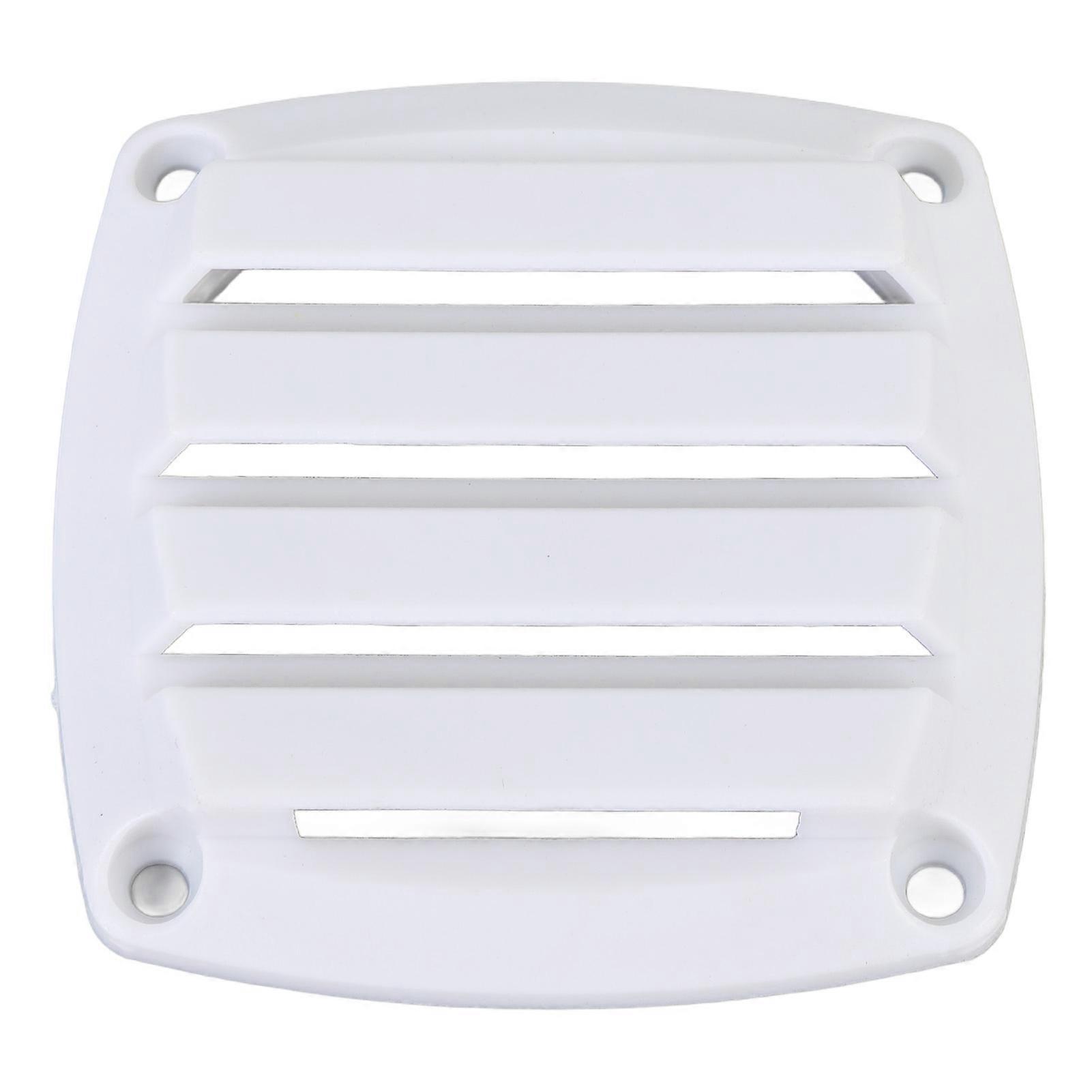 3in Plastic Louvered Thru Vent Flush Mount White, Easy Installation Air Vent for Boat RV Marine Camper, Optimal Airflow Design