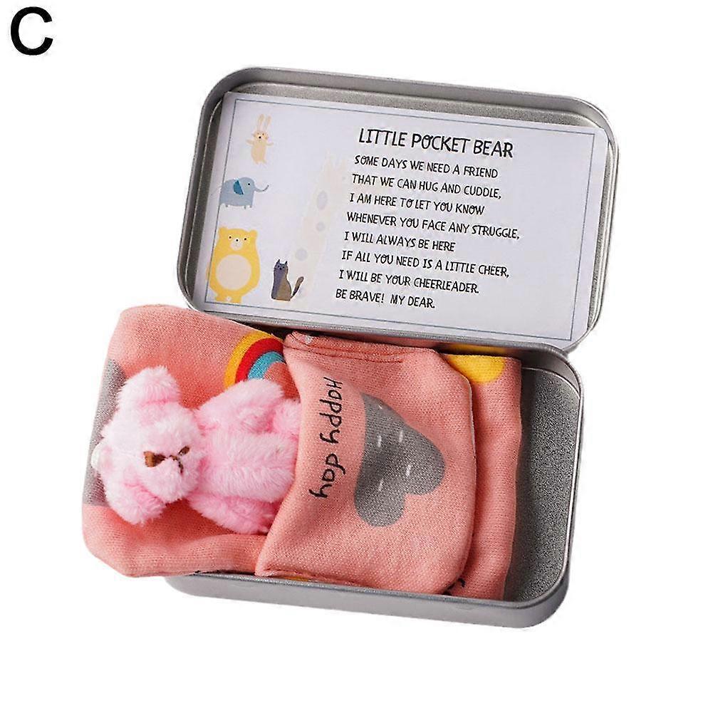 Pink (C)$ Plush mini bear is a great gift for you