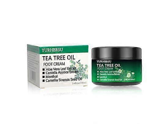 Tea Tree Oil Κρέμα Ποδιών για Ξηρές και Σκασμένες Φτέρνες, Κρέμα Επανόρθωσης Σκασμένης Φτέρνας για Πόδια και Χέρια, Callus Remover για Σκληρό Δέρμα, Tea Tree Cream Moisturiz