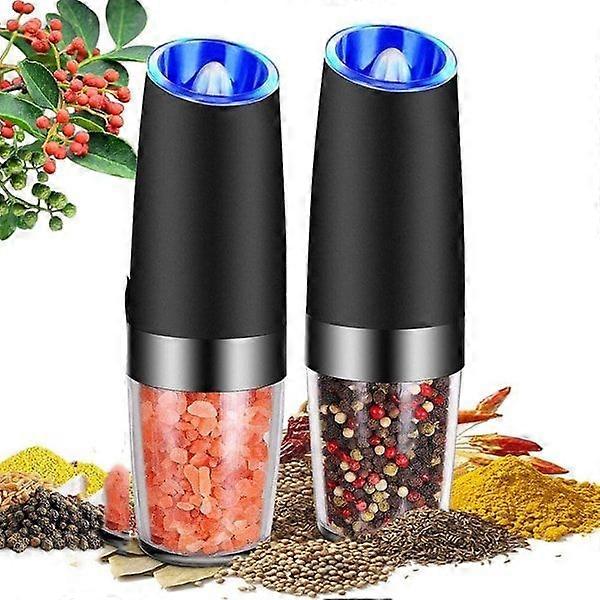2 Electric Salt and Pepper Mill Salt Mill Spice Mill LED