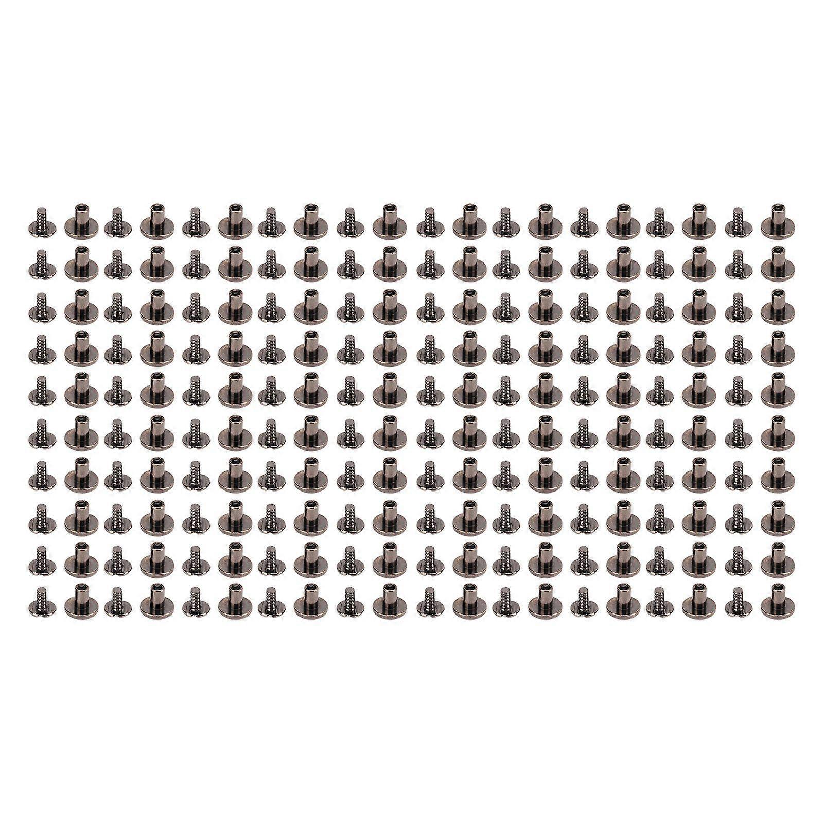 2025 أحدث طراز 200 مجموعة مسامير شيكاغو 9.5x8mm DIY طلاء موحد النحاس L ...