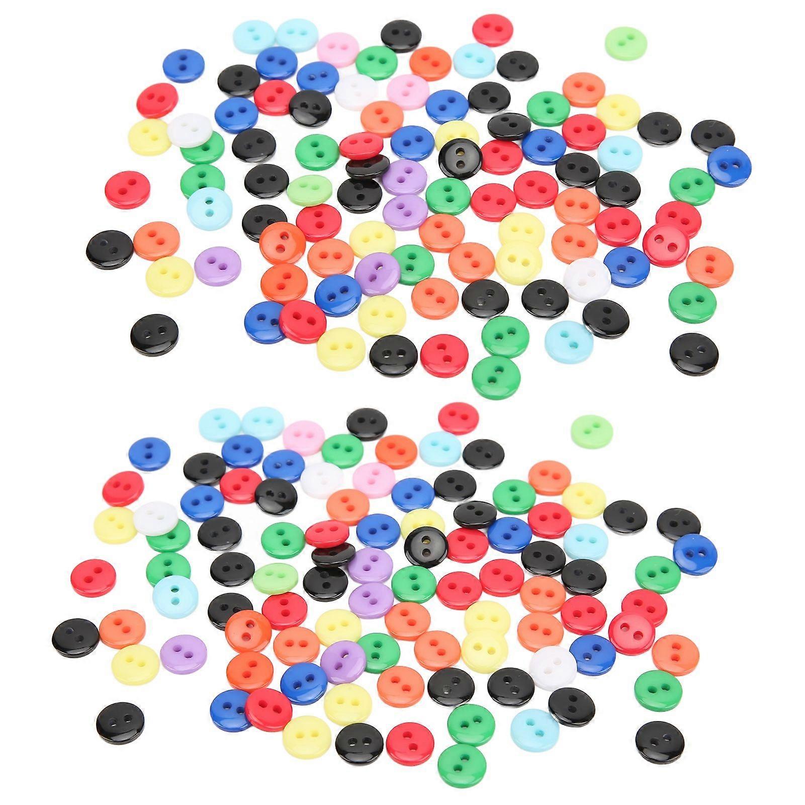 2025 Latest Model  200pcs Sewing Buttons NonFading MultiColored Durable