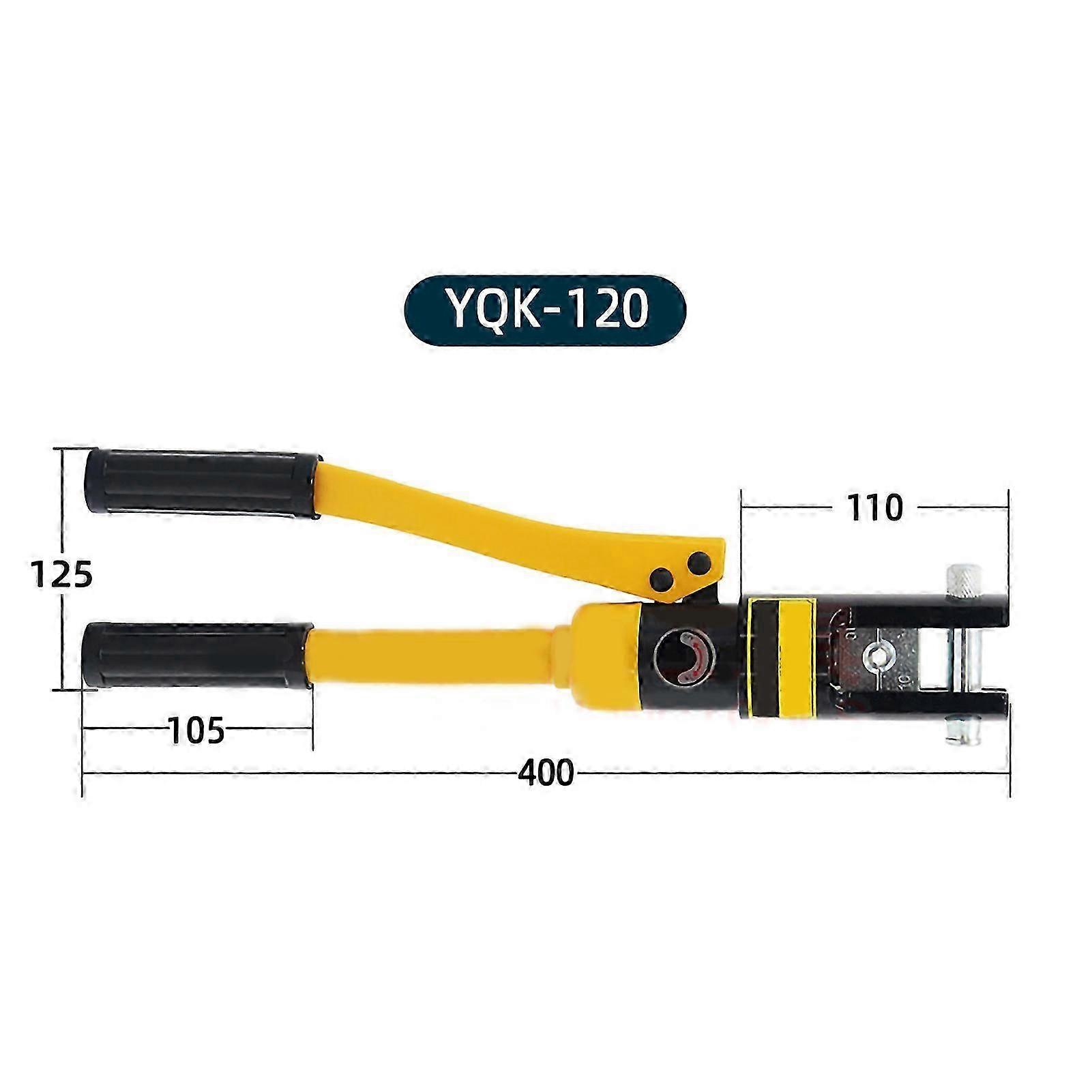 Hydraulic Crimper Terminal Pliers Manual Operation Steel Crimping Tool With Gasketyqk120 (10120)
