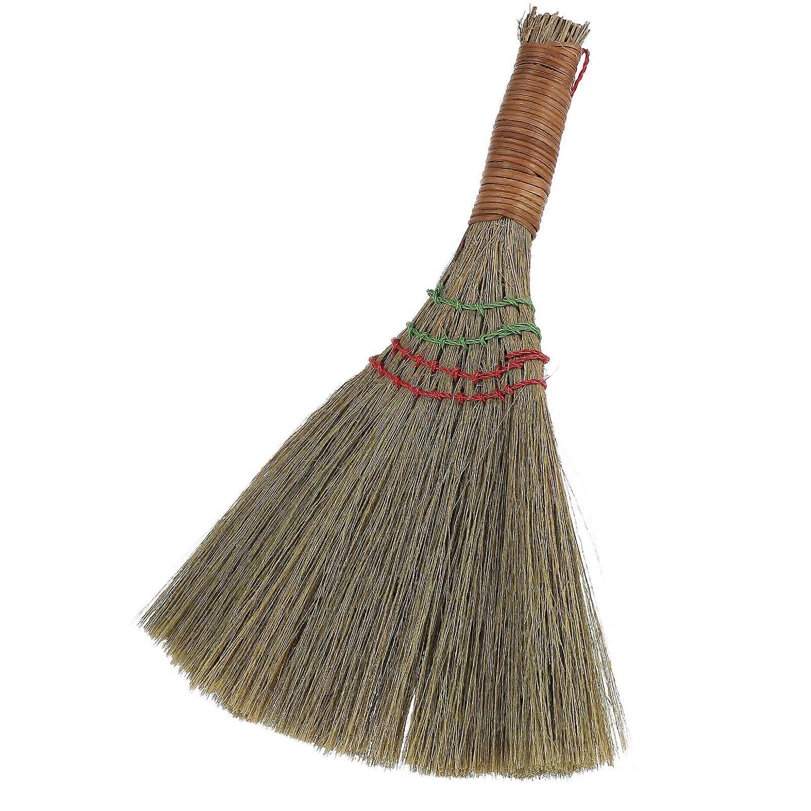 Small Whisk Broom Multi for Cleaning with Durable Miscanthus Material