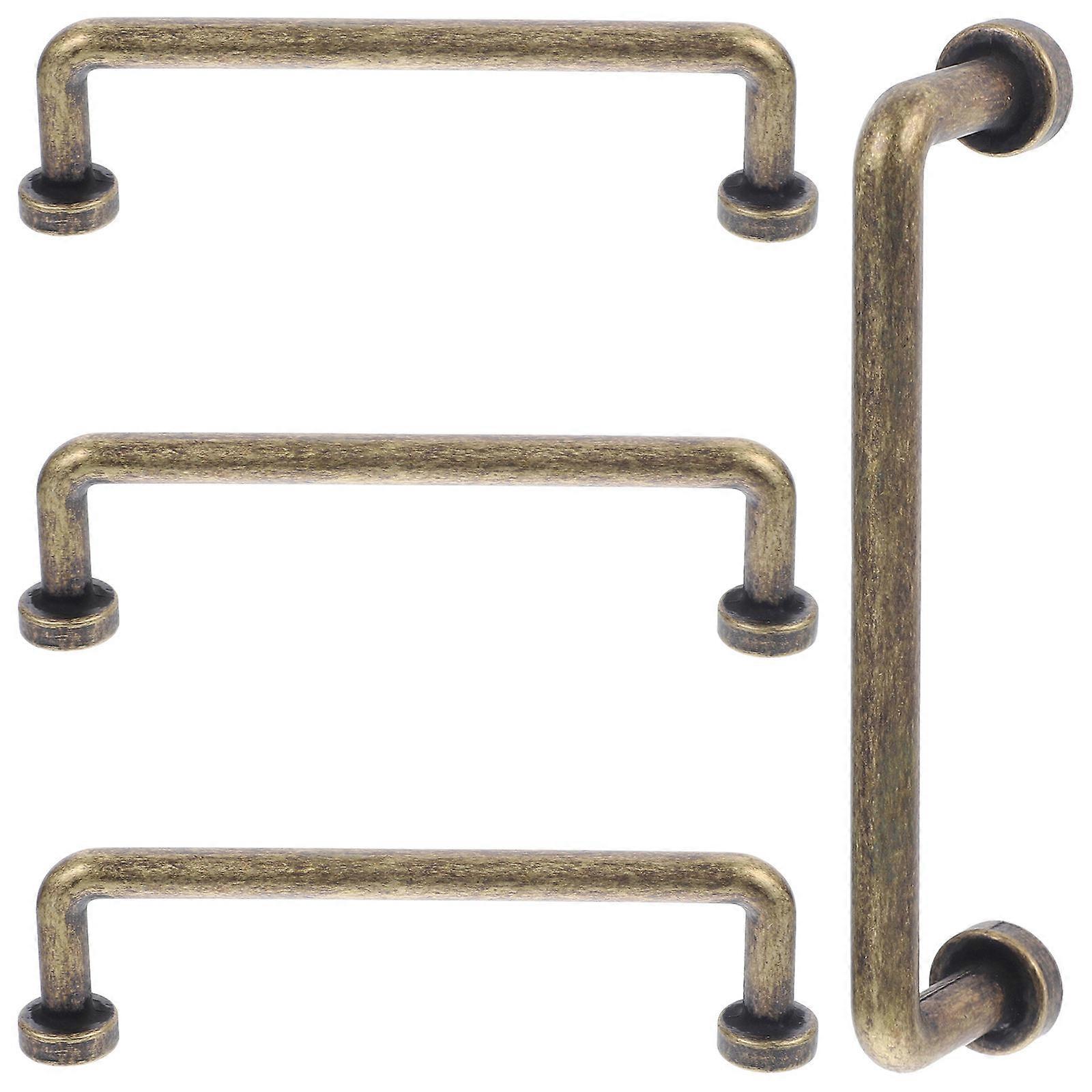 Drawer Handle Furniture Handle Bathroom Drawer Rectangular Decorative 4Pcs