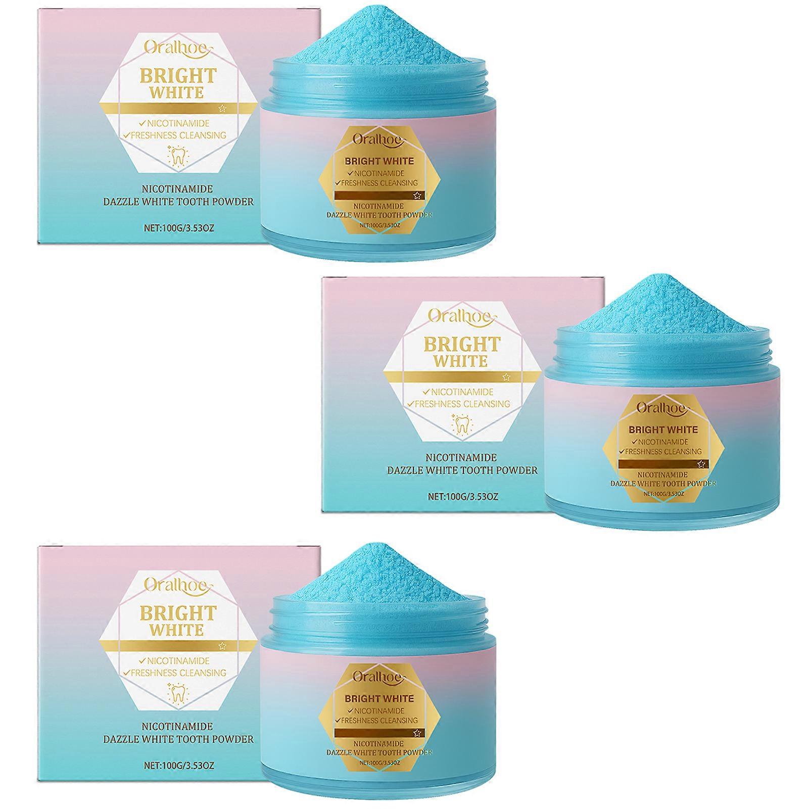 Natural Teeth Whitening Powder - Premium Enamel Strengthening Formula, Removes Stains, Effective Tooth Cleaning