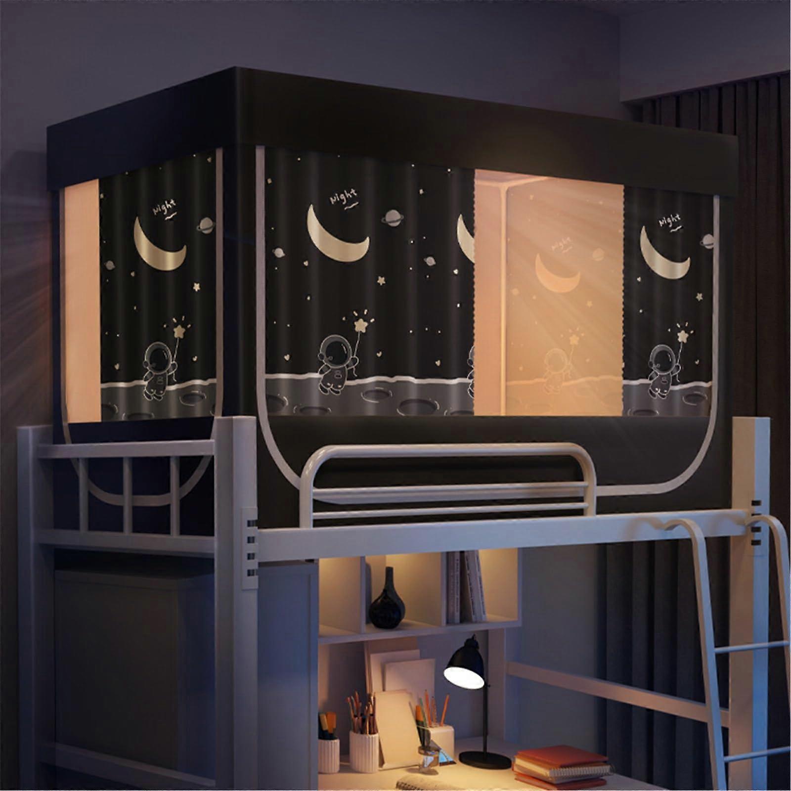 Summer Curtain Bunk Bed with Mosquito Nets Blackout Sleep Protection (Astronaut) 9019090cm