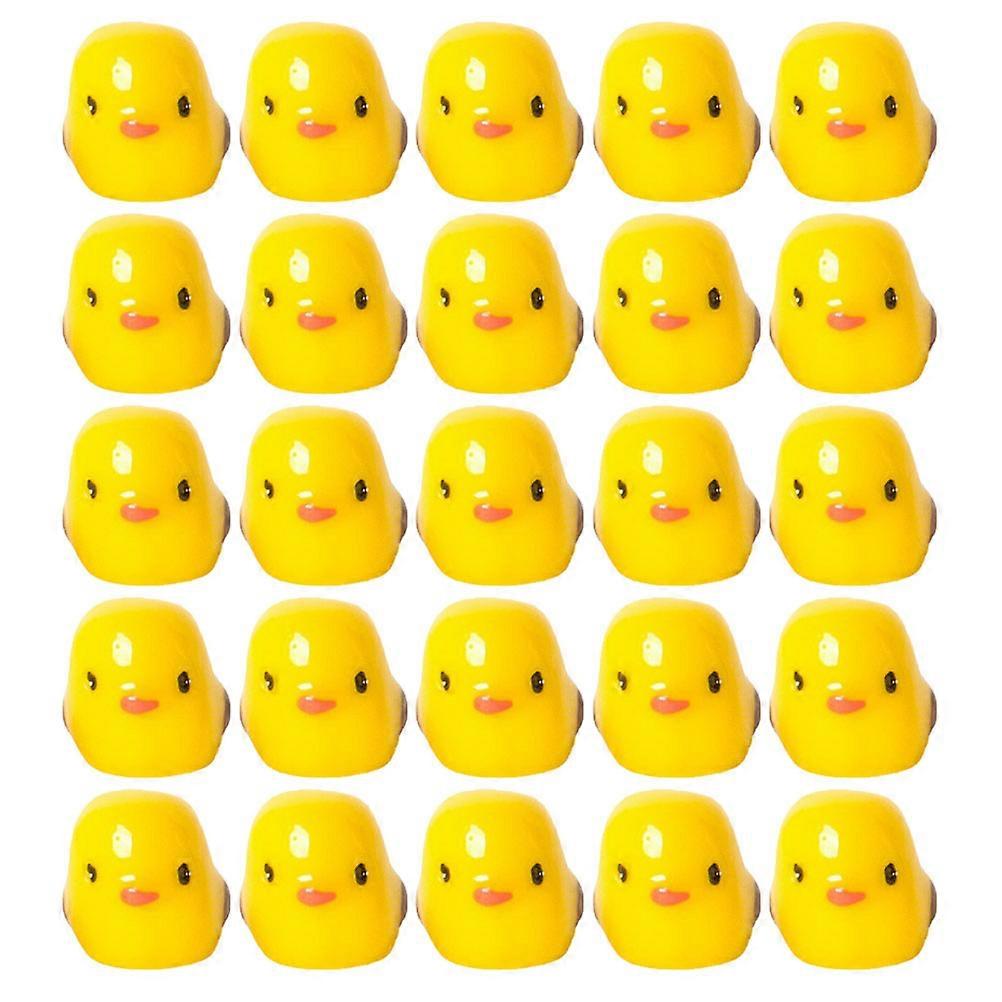 Resin Ducks Miniature Shape Garden Decoration Landscape Accessory 1.10X1.10X0.80CM 25Pcs