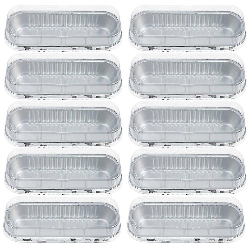 Aluminum Foil Cake Pans with Lids for Storage Use Assorted Color 15 Pieces