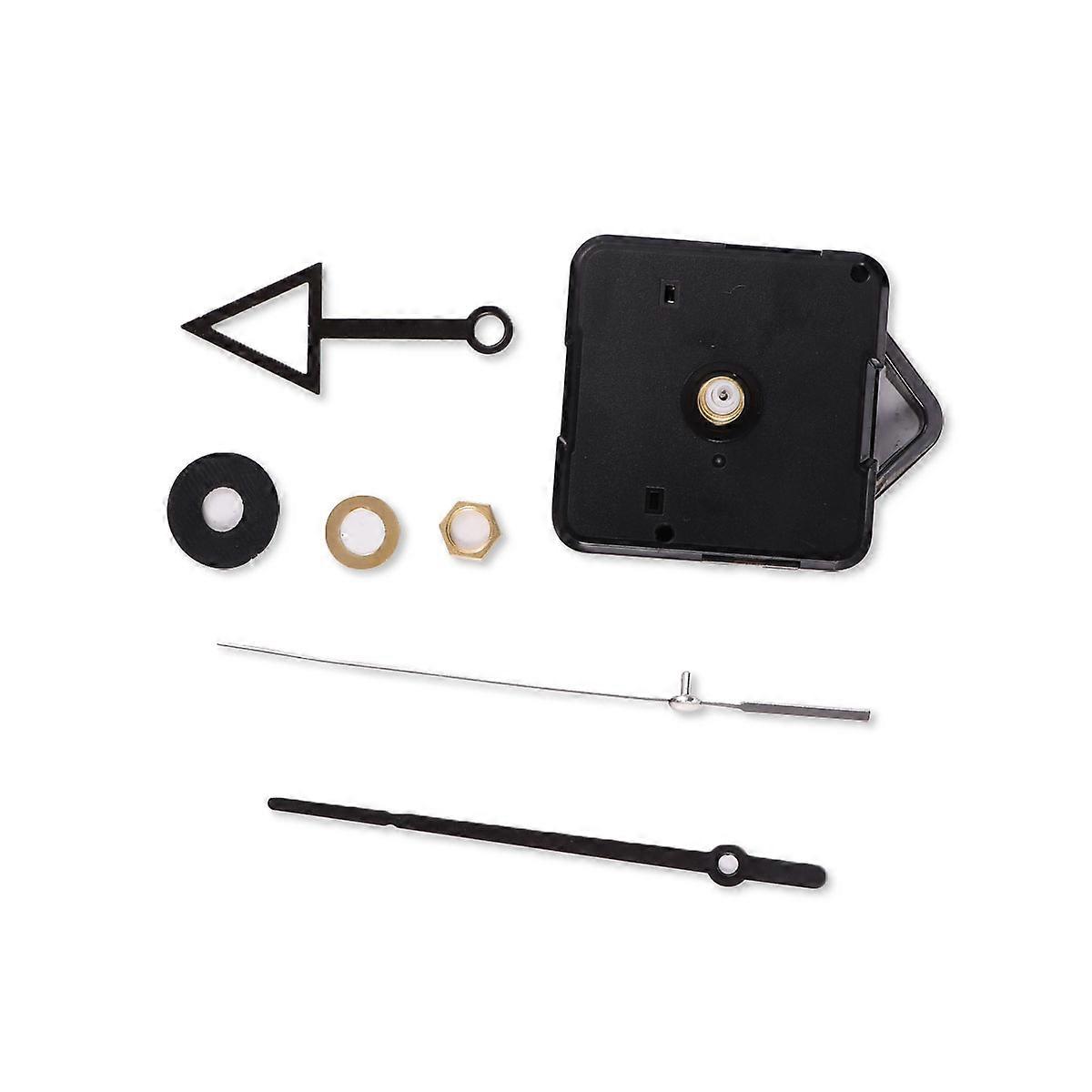Silent Wall Clock Movement Replacement Kit Durable Non Ticking Mechanism for DIY Clock Repair Easy to Install Black Shaft