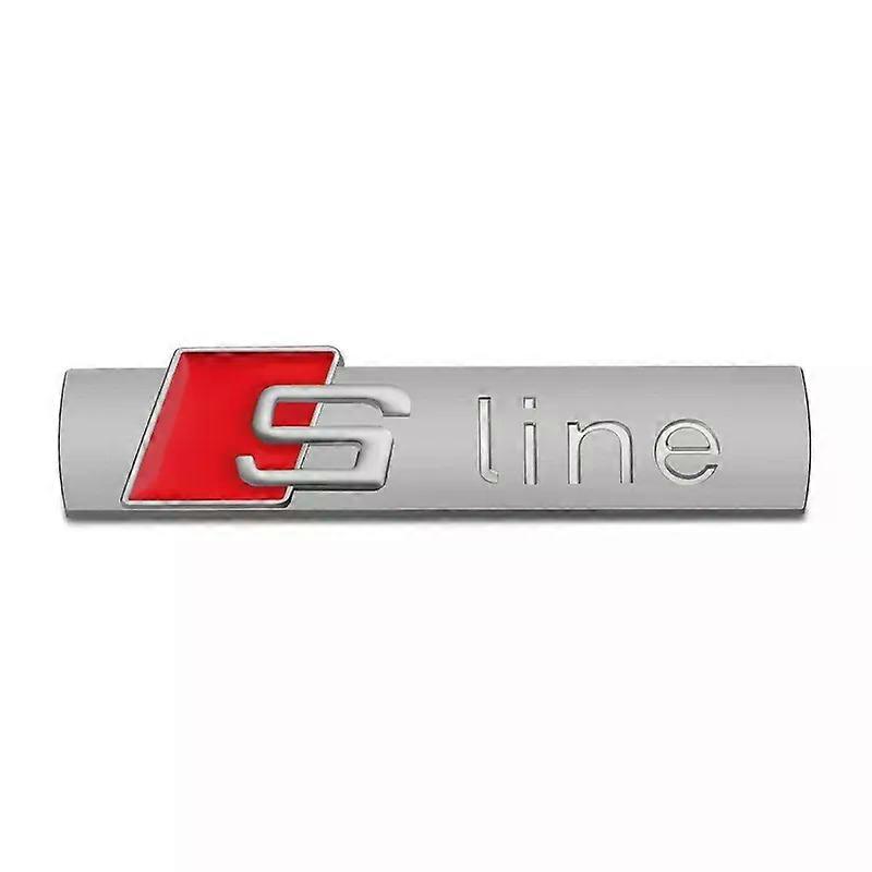 Auto 3D in metallo S Line Logo Decalcomanie Badge Emblemi Adesivo Adatto per A4 A3 A5 A6 A1 A7 A8 Q2 Q3 Q5 Q7 Q8 S3 S4 RS3 RS Quattro Sline