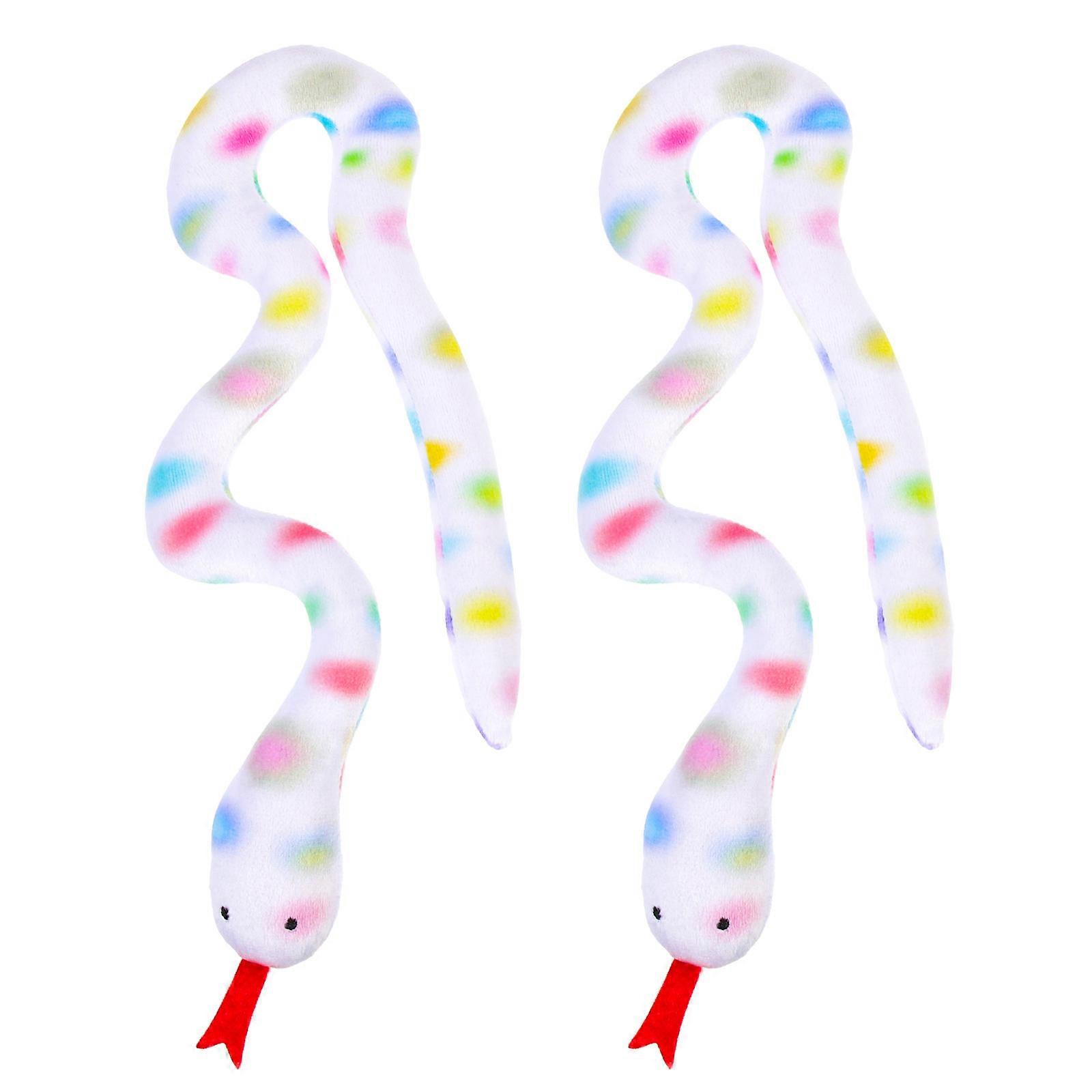 Pet Kitten Toys Interactive Design Entertainment Catnip Material Rainbow Spots Color 2Pack