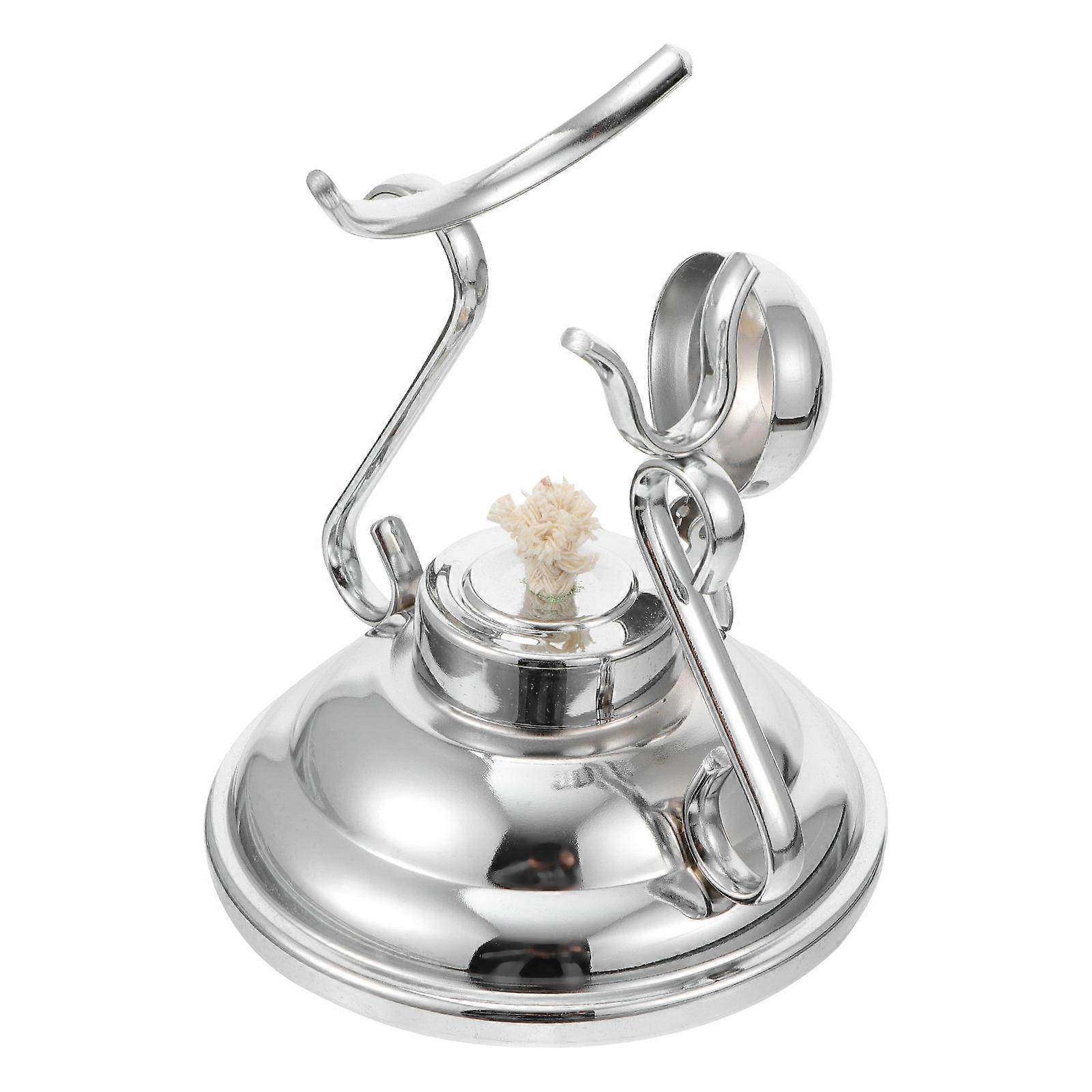 Sturdy Silver Coffee Cup Holder Rack, Thickened Wine Display Stand for Kitchen or Bar Counter, Space Saving Cup Storage with Smooth Finish